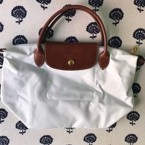 Longchamp Le Pliage, White, BRAND NEW, Never Used